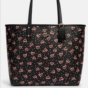 Coach Reversible Canvas Tote w/ Crayola HeartSOLD